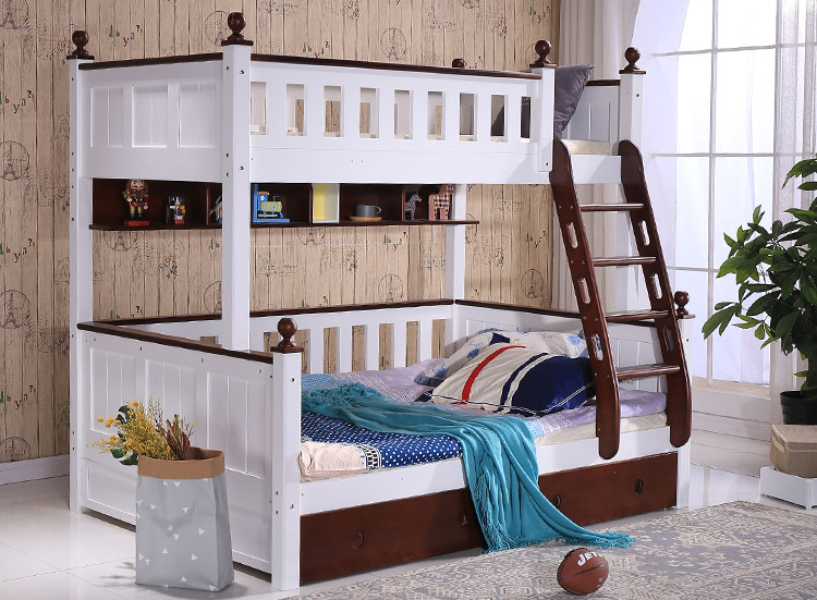 美式實(shí)木兒童雙層床