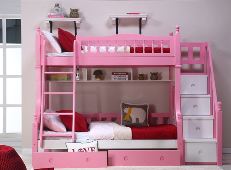 粉白公主床桃心