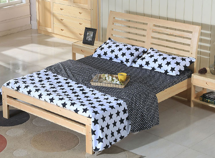 實(shí)木雙人床