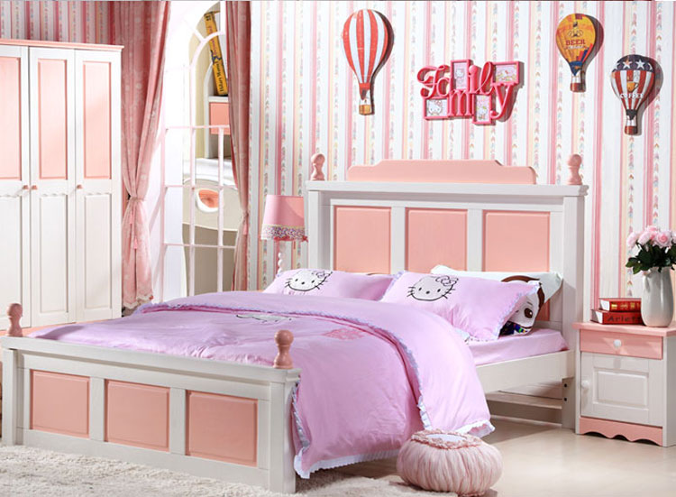 炫彩實木公主床