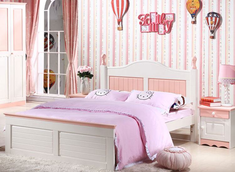 炫彩實木公主床