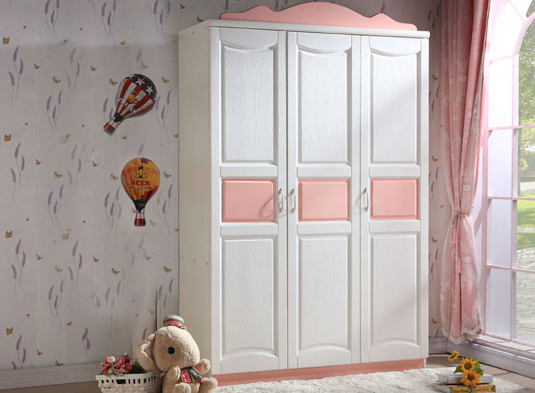 炫彩全實木三門衣柜