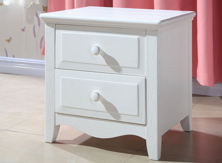 北歐實(shí)木床頭柜