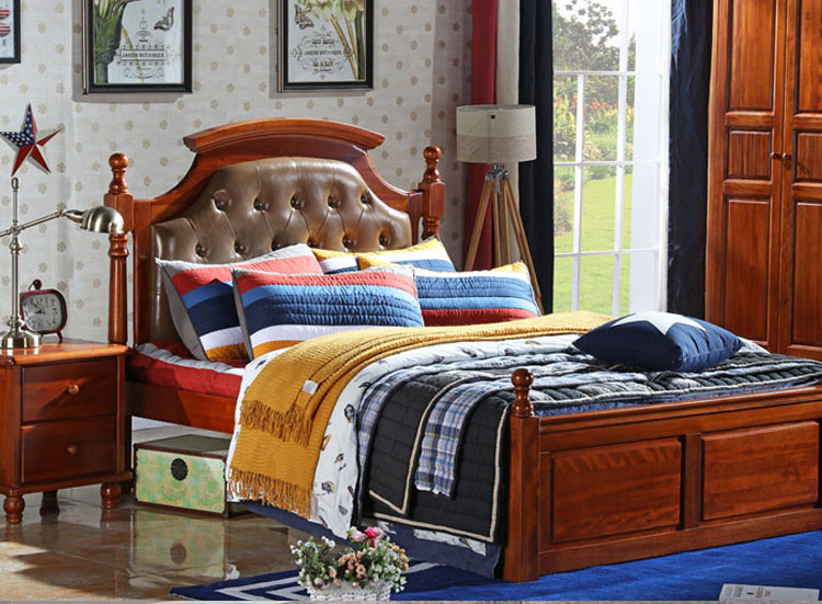 美式鄉(xiāng)村雙人床