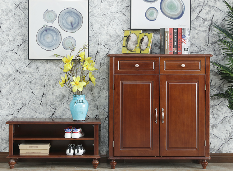 2門鞋柜+換鞋凳